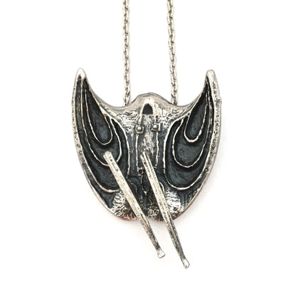 Guy Vidal large abstract woman kinetic pendant necklace ~ rare