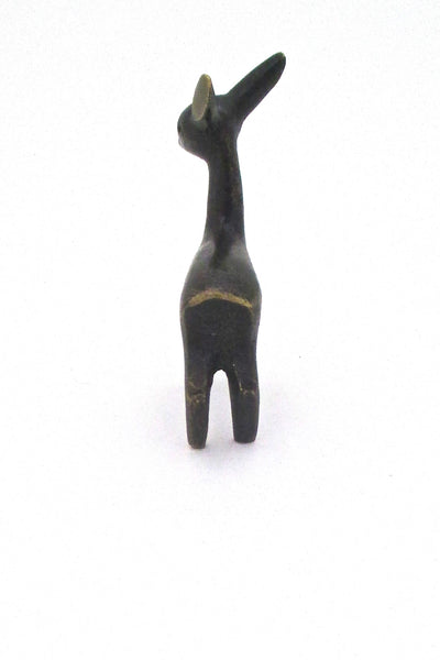 Baller diminutive bronze deer