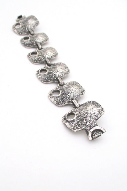 Guy Vidal panel link 'volcano' bracelet