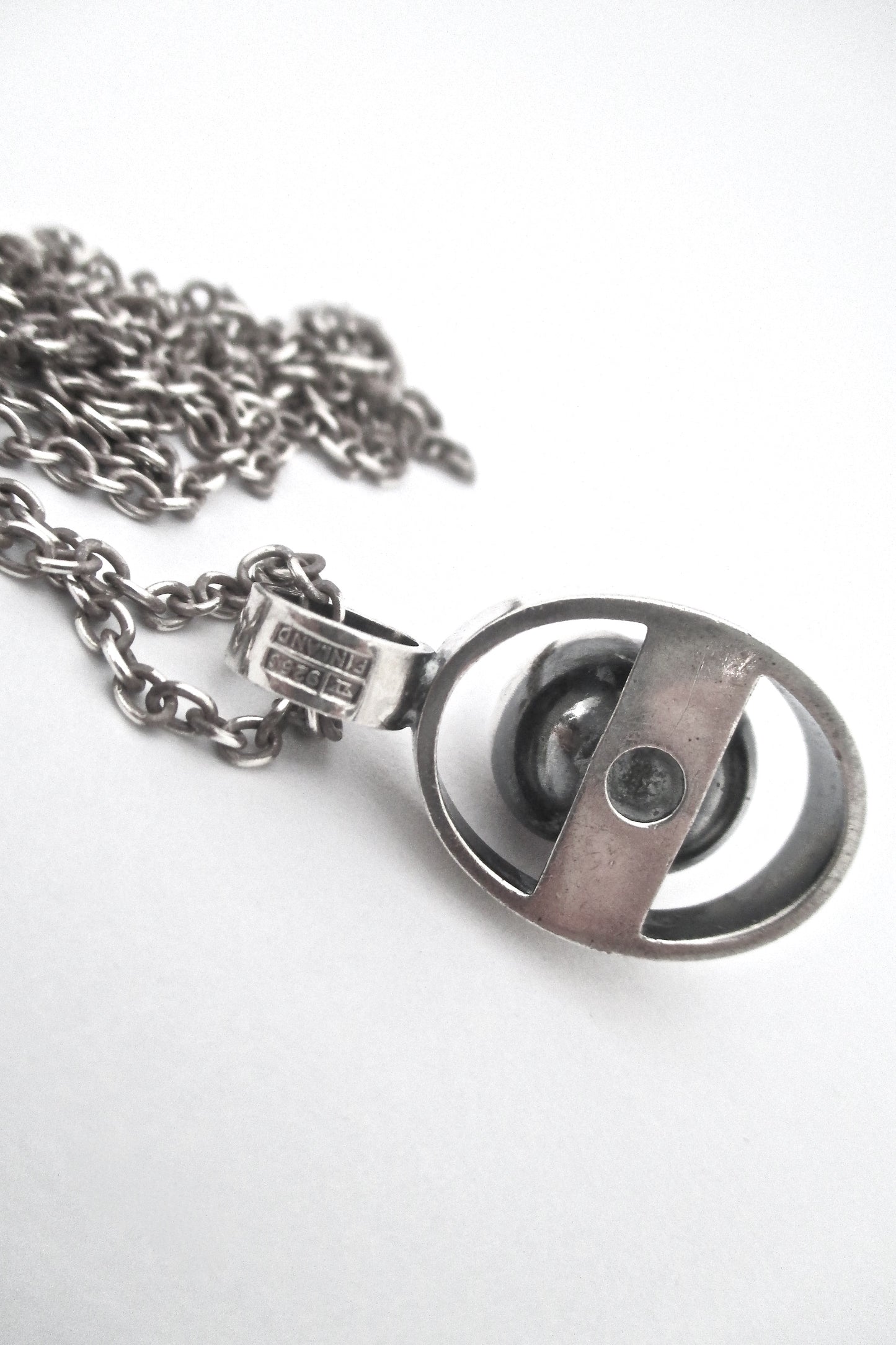 Elis Kauppi 'rolling sphere' amethyst pendant