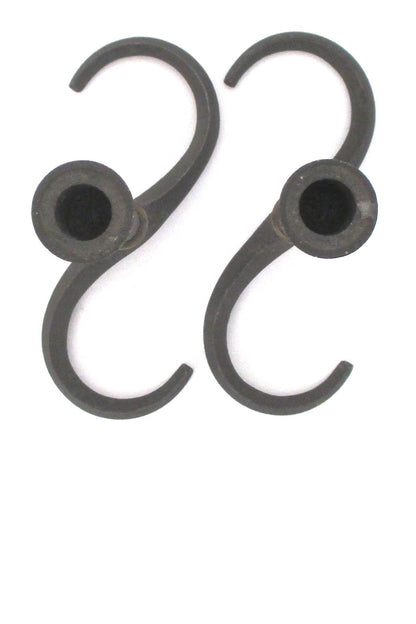 top Dansk Denmark early cast iron S candle holders by Jens Quistgaard