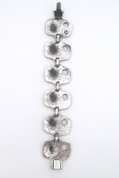 Guy Vidal panel link 'volcano' bracelet