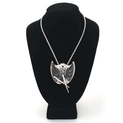 Guy Vidal large abstract woman kinetic pendant necklace ~ rare