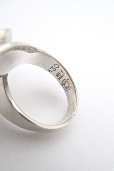 Georg Jensen swirl ring #130 - Ibe Dahlquist