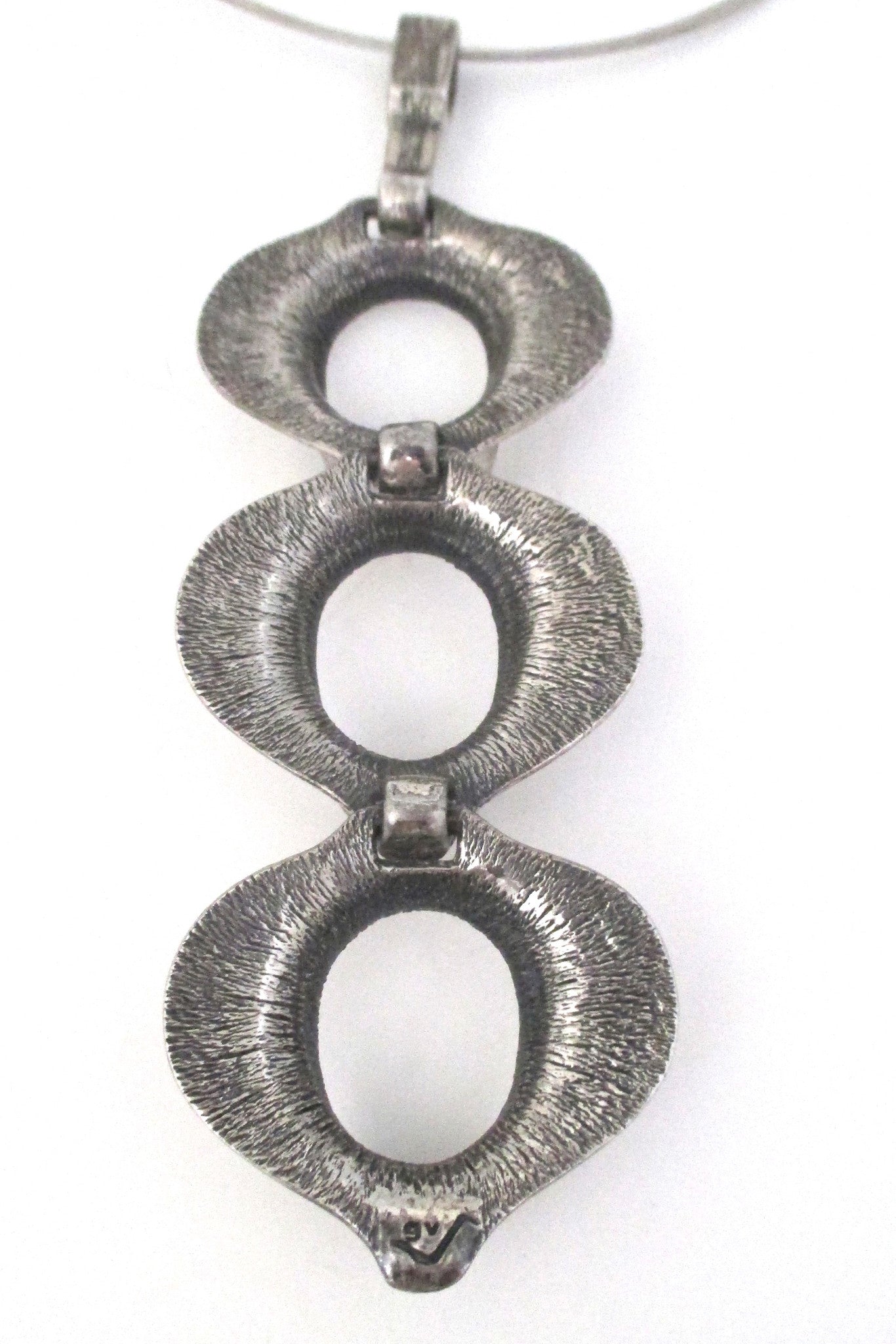 Guy Vidal extra large 'textured discs' pendant