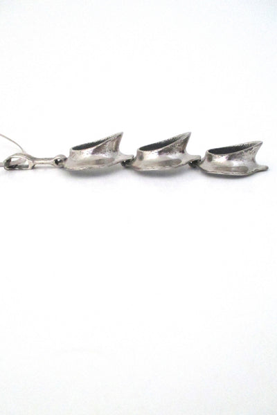 profile Guy Vidal Canada extra large brutalist pewter pendant necklace