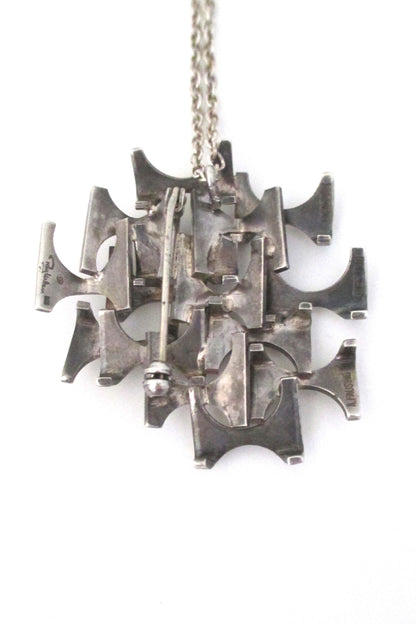 Rey Urban abstract modernist pendant / brooch