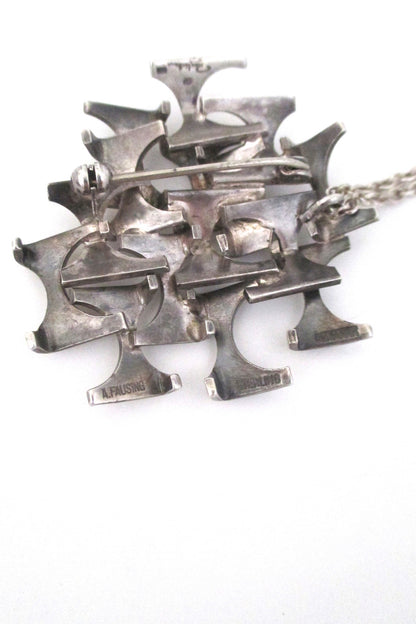 Rey Urban abstract modernist pendant / brooch