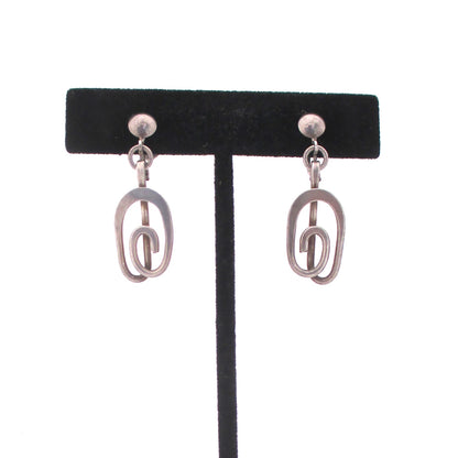 Henry Steig 'silver swirl' drop earrings