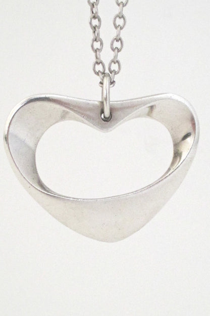 Georg Jensen Henning Koppel large heart pendant #152