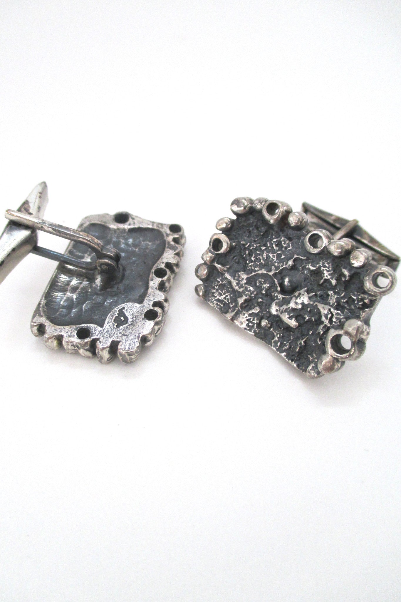 Guy Vidal large rectangular cufflinks