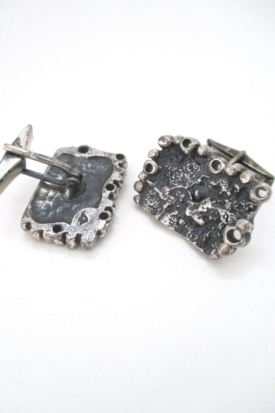 Guy Vidal large rectangular cufflinks