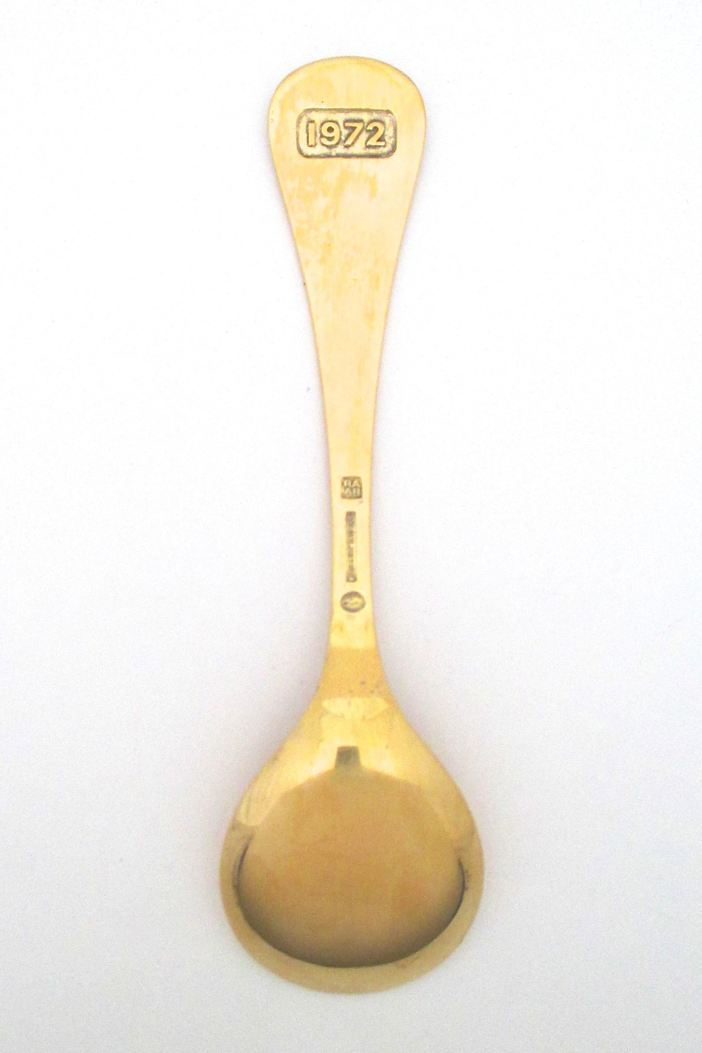 Georg Jensen sterling & enamel annual spoon - 1972 - original box