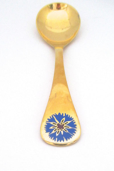 Georg Jensen sterling & enamel annual spoon - 1972 - original box