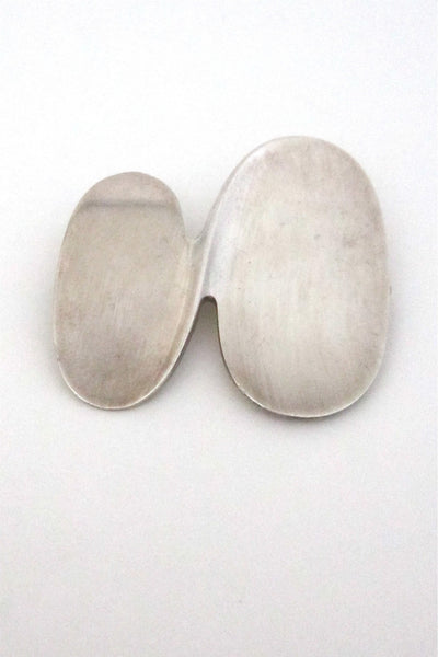 Georg Jensen Denmark vintage modernist silver brooch by Ibe Dahlquist
