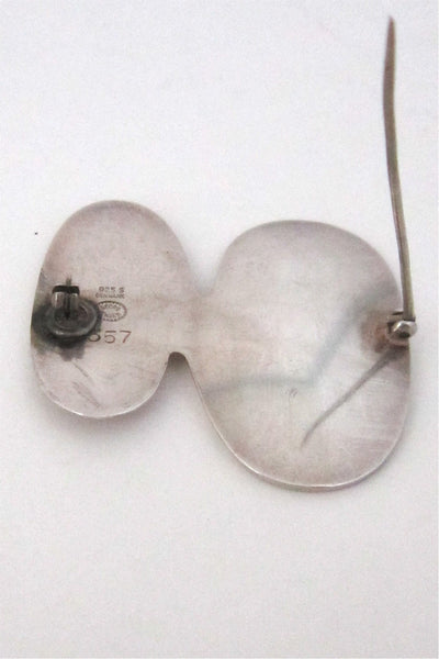 Georg Jensen modernist brooch # 357 by Ibe Dahlquist