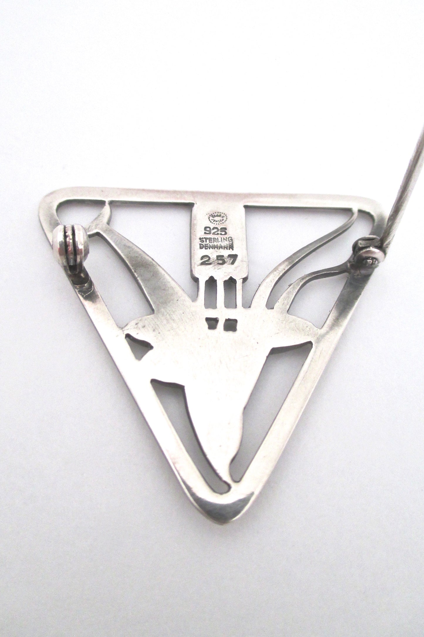 Georg Jensen diving dolphin brooch #257 by Arno Malinowski