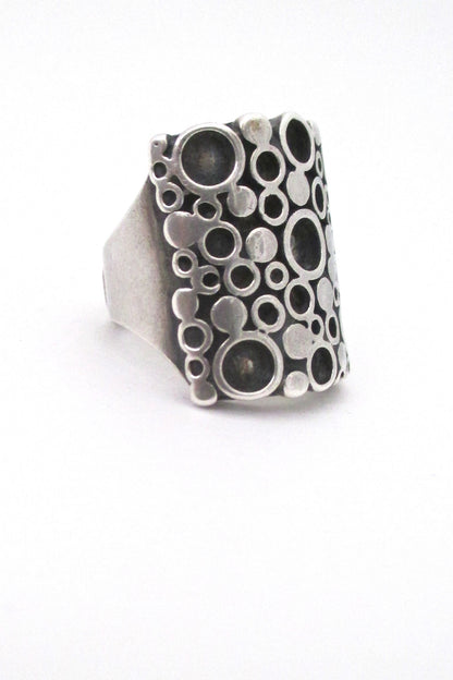 Marianne Berg for Uni David Andersen Norway silver ring at Samantha Howard Vintage