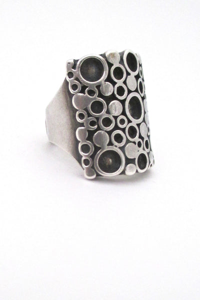 Marianne Berg for Uni David Andersen Norway silver ring at Samantha Howard Vintage