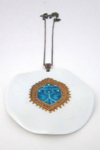 Royal Copenhagen Anton Michelsen large porcelain pendant by Nils Thorssen