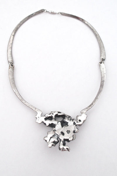 Guy Vidal brutalist pewter choker