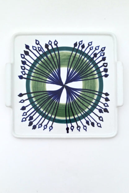 Arabia hand decorated ceramic platter / tray