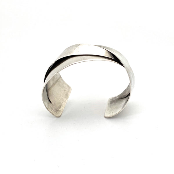 ORB ~ Otto Robert Bade ~ folded silver cuff bracelet
