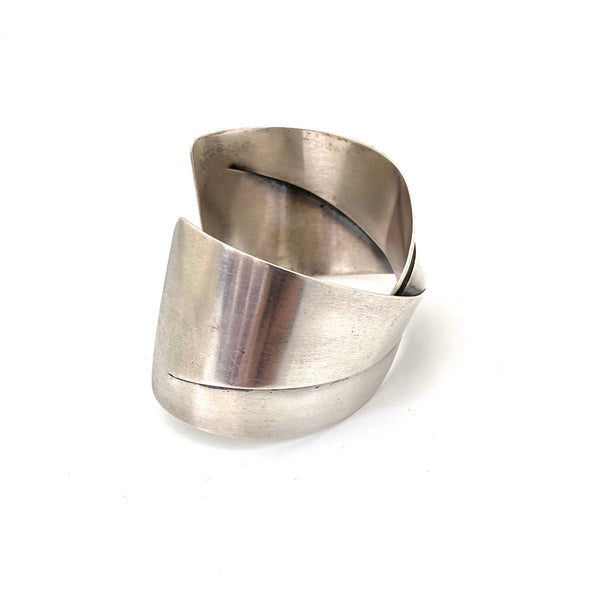 ORB ~ Otto Robert Bade ~ folded silver cuff bracelet