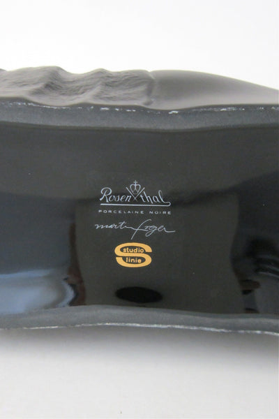 Rosenthal porcelaine noire Freyer vase