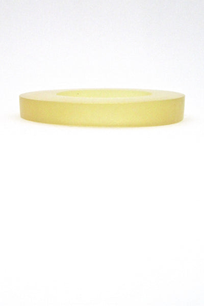 profile Martha Sturdy Canada vintage large lemon yellow resin bangle bracelet 1980s