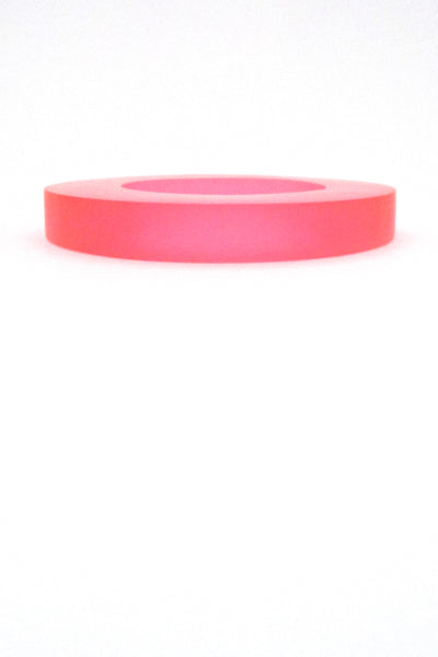 profile Martha Sturdy Canada vintage large clear bright pink resin bangle bracelet 1980s