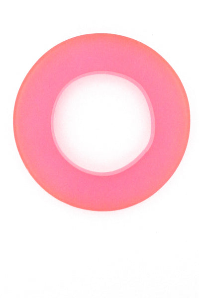 Martha Sturdy extra large resin bangle - clear bright pink