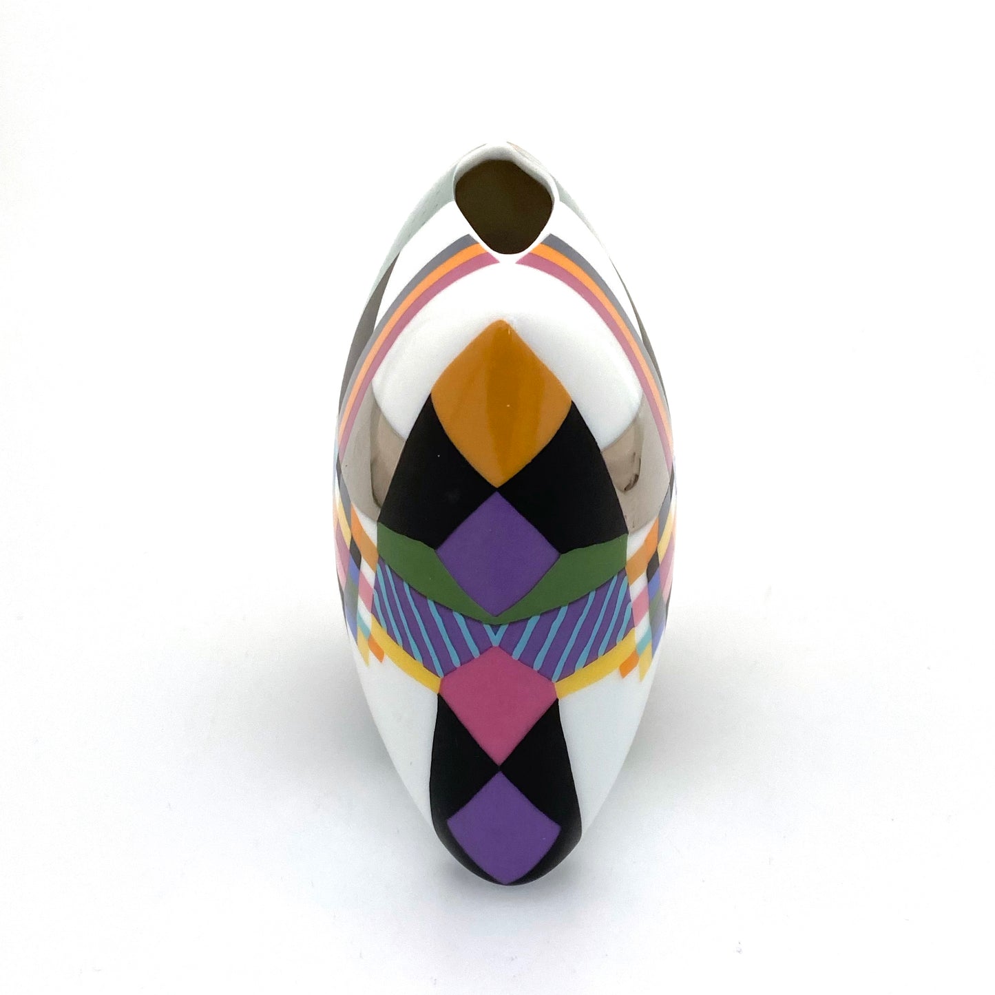 Rosenthal polychrome porcelain pillow vase ~ 1980s, Nairac / Doege