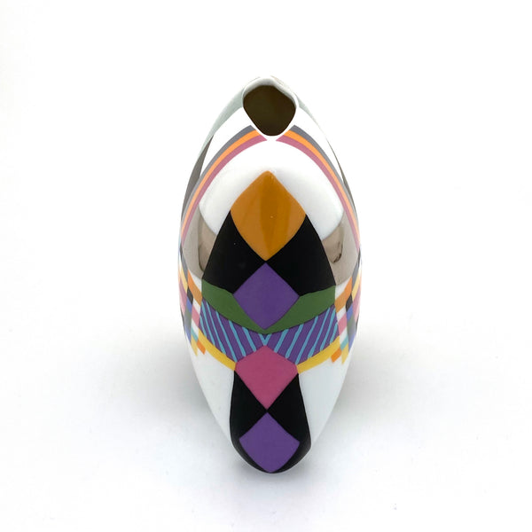Rosenthal polychrome porcelain pillow vase ~ 1980s, Nairac / Doege