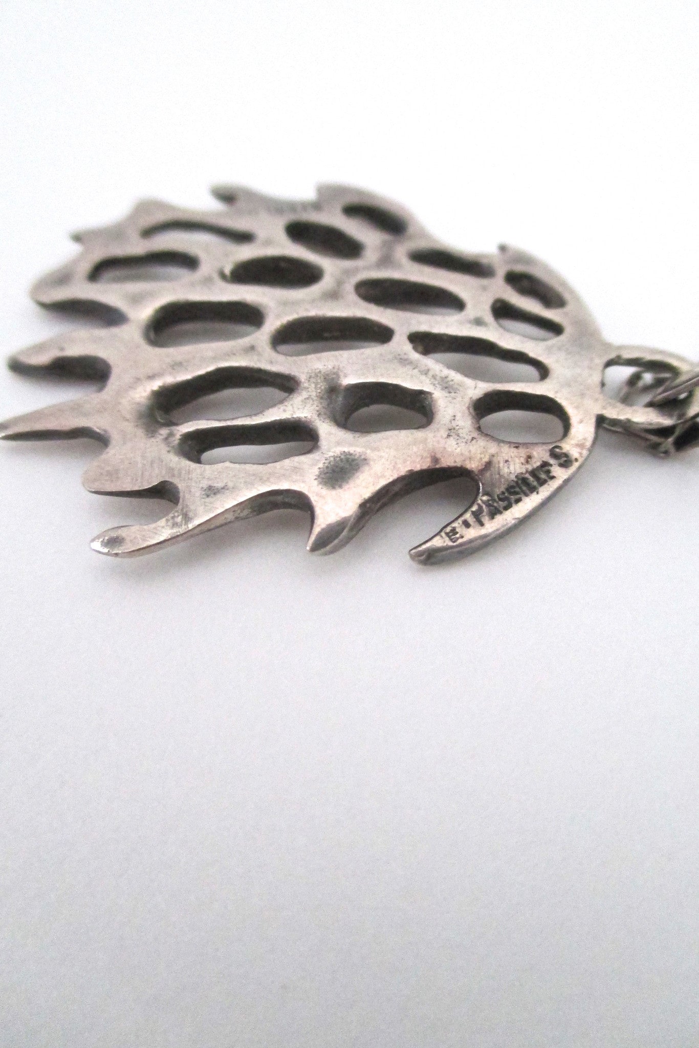 de Passille-Sylvestre sterling silver openwork pendant - rare