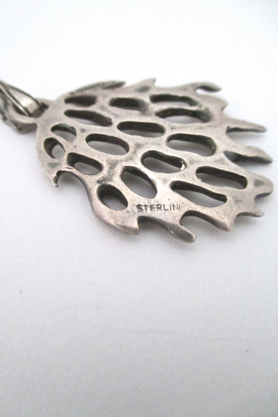de Passille-Sylvestre sterling silver openwork pendant - rare
