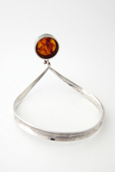 Erik Granit silver & amber bracelet