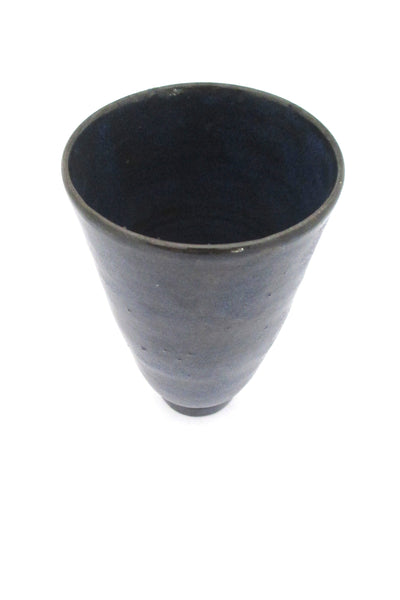detail Jan van der vaart Netherlands early signed glazed ceramic unique vase 1959