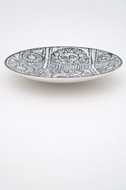 Poole Studio Sun Face dish by Tony Morris - rare