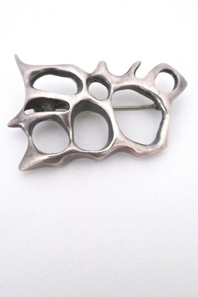 de Passille-Sylvestre sterling silver brooch - rare