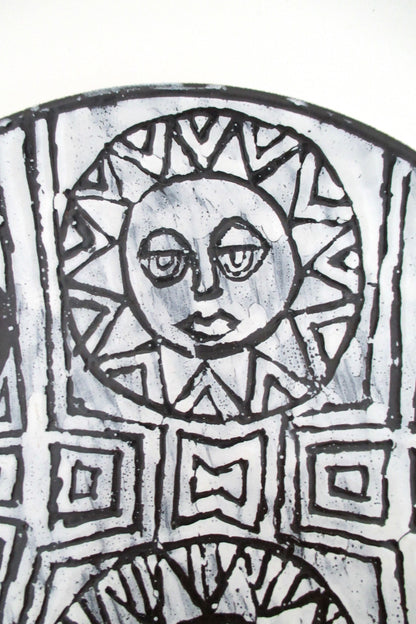 Poole Studio Sun Face dish by Tony Morris - rare