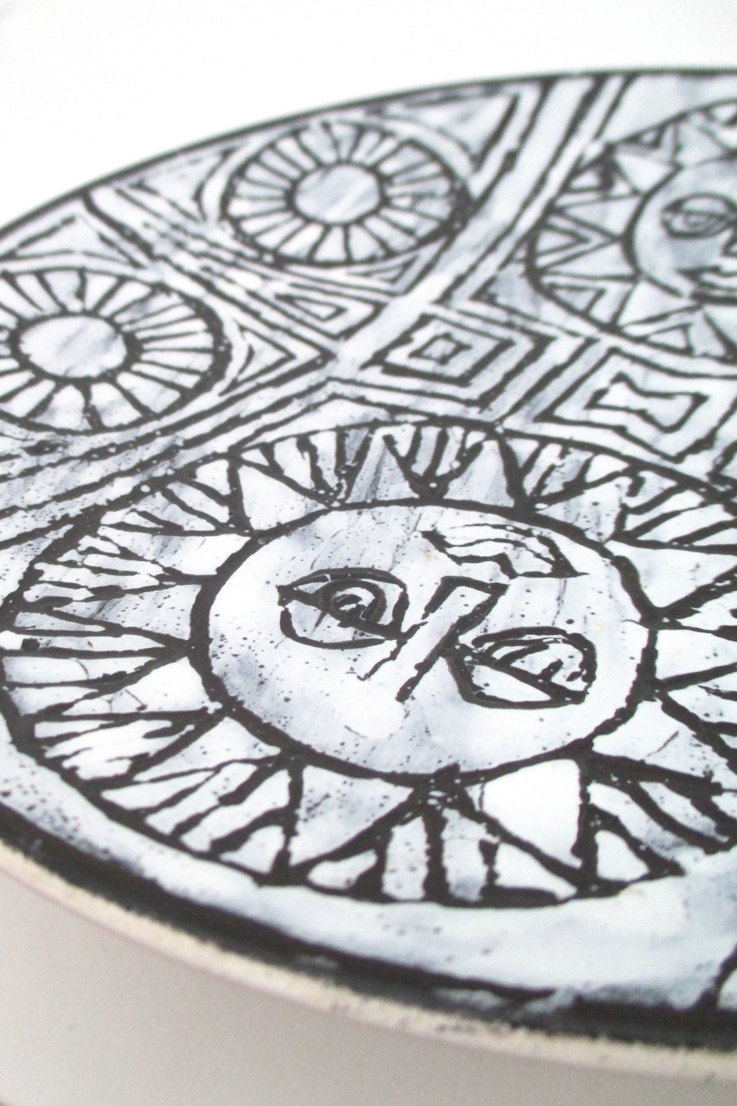 Poole Studio Sun Face dish by Tony Morris - rare