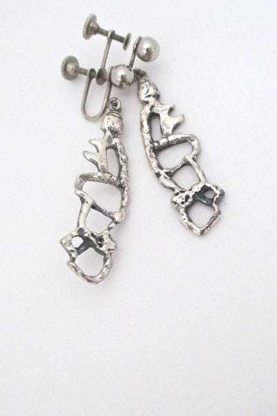Guy Vidal Canada openwork drop earrings at Samantha Howard Vintage