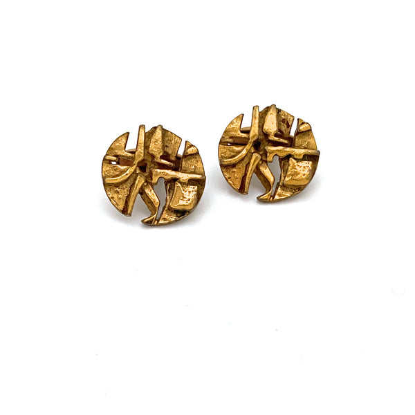 Jorma Laine bronze openwork cufflinks
