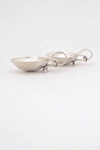 Georg Jensen open salt & spoon #110