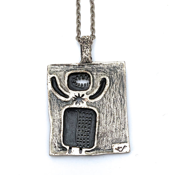 Guy Vidal 'open mind, open heart' pendant necklace