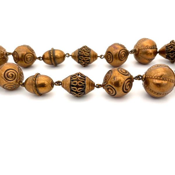 Kalevala Koru large "Halikon kääty" bronze necklace
