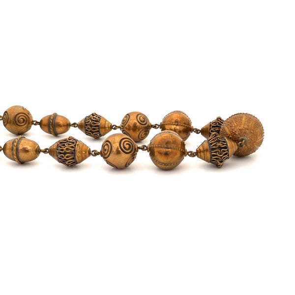 Kalevala Koru large "Halikon kääty" bronze necklace