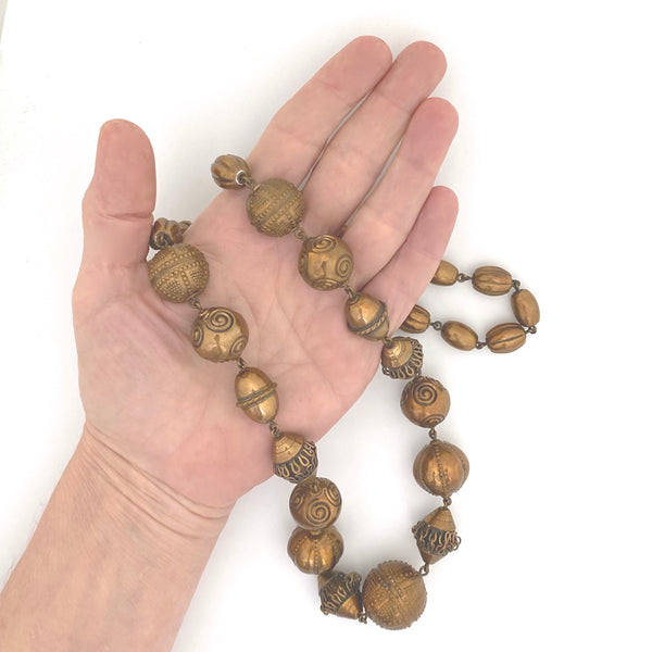 scale Kalevala Koru Finland vintage bronze Halikon Kääty bronze necklace