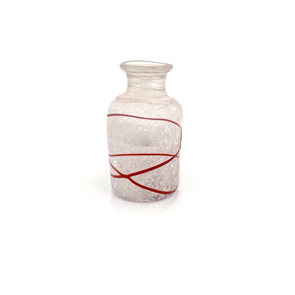 Kosta Boda petite 'Galaxy Red' vase ~ Bertil Vallien, Artist Collection